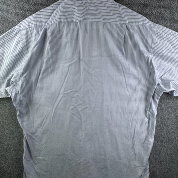 Brooks Brothers Casual Long Sleeve Button Up Shirt Striped Blue Beige 16 30/31 - Picture 13 of 13